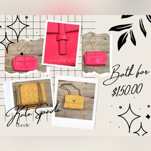 Kate Spade Crossbody Bundle: Riverside Street Ostrich & Natalia Small Flap